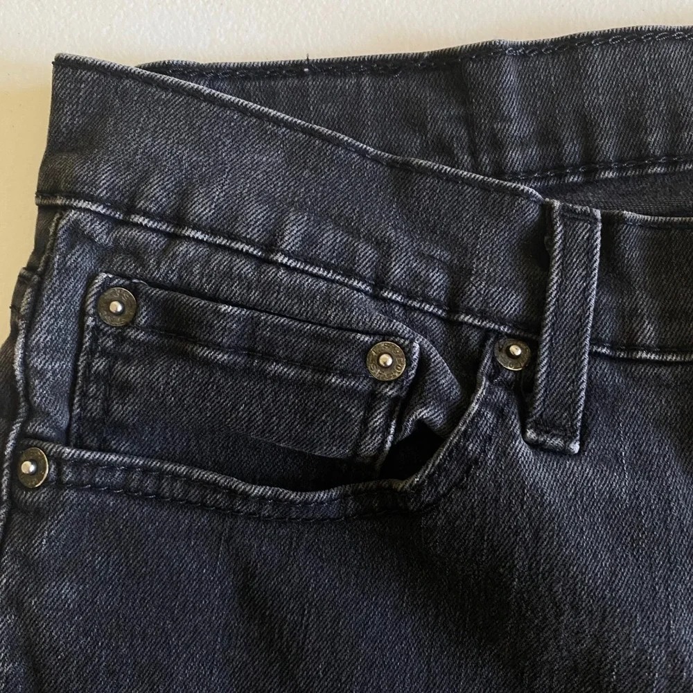 Levi's 511 Slim Fit Jeans Mens 32x30 Washed Black Denim
